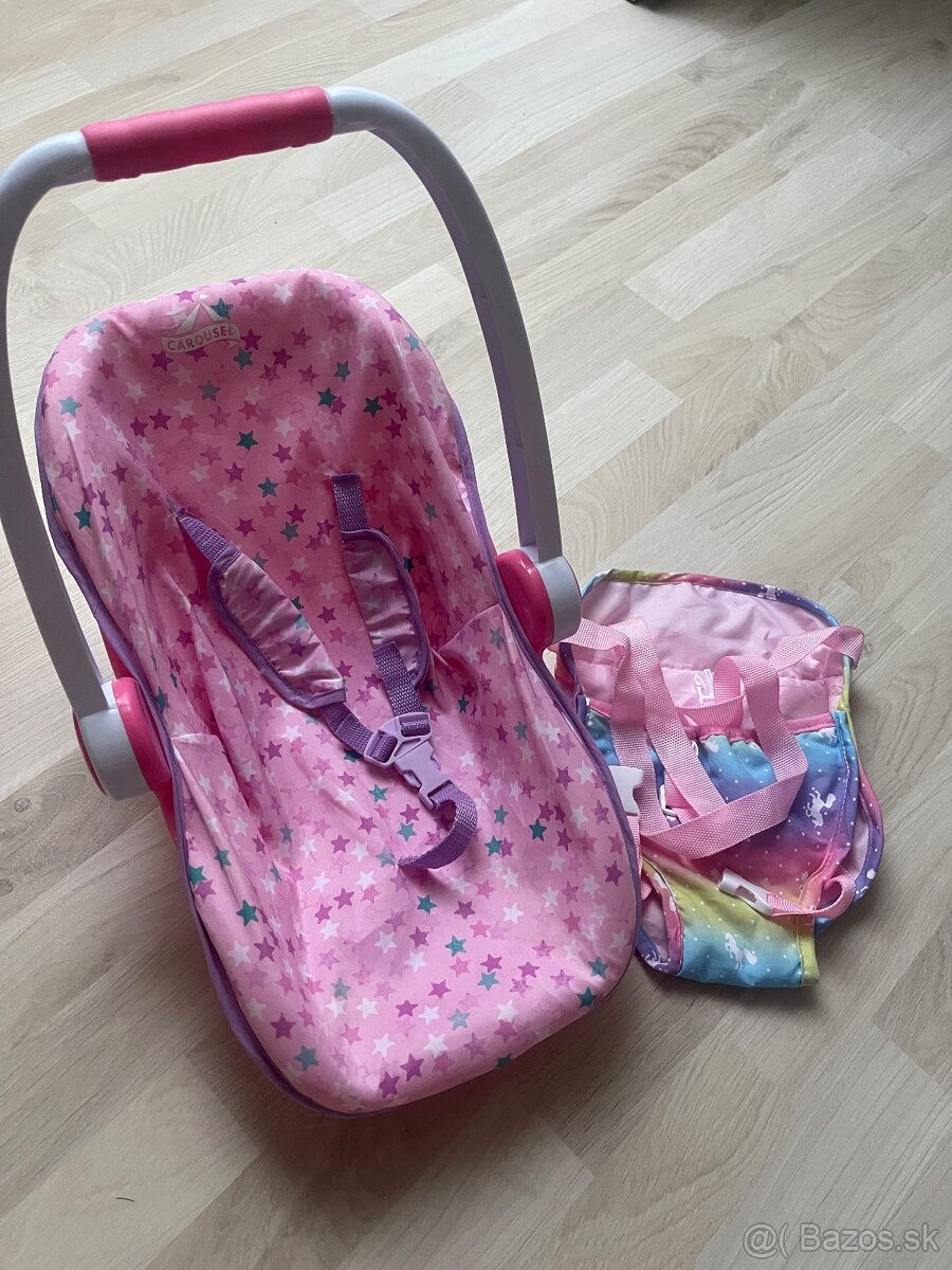 Autosedačka+ nosič pre bábiky - 2