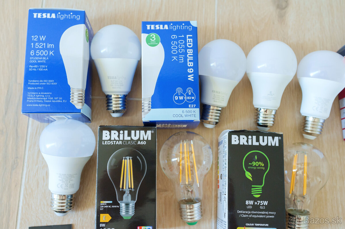 LED žiarovky GU10 a E27 - 2