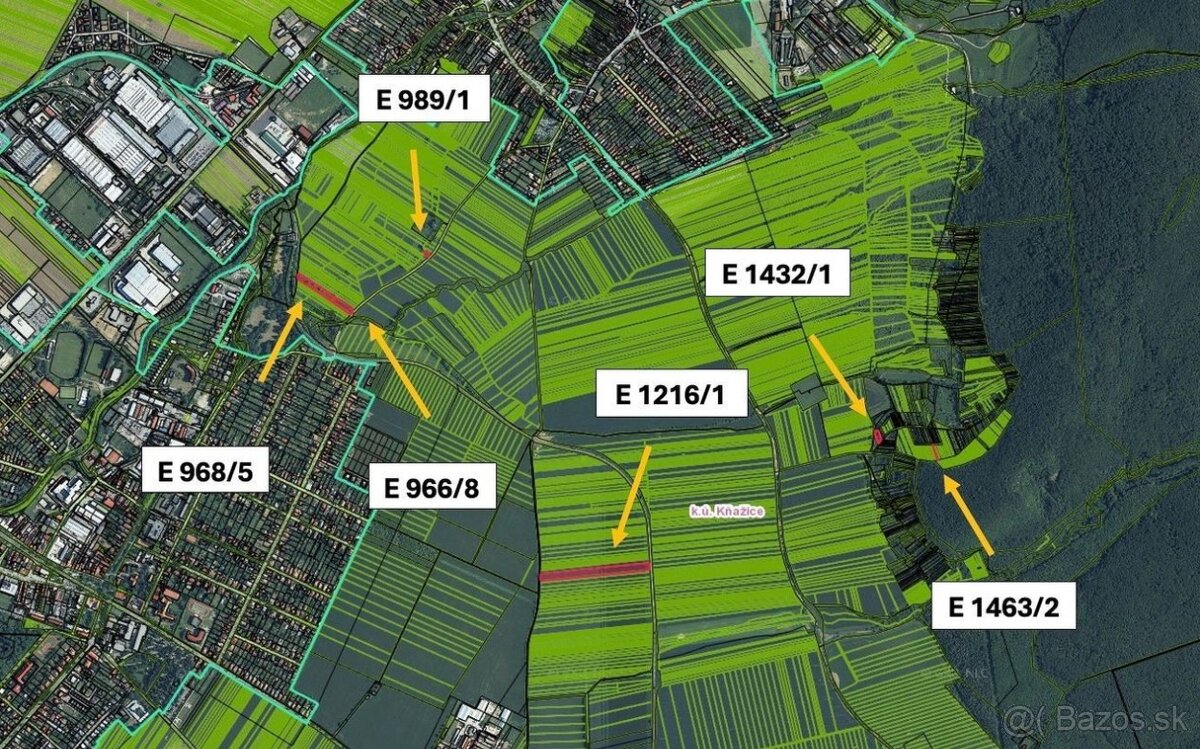 Žitavany – 880 m2 ORNÁ PÔDA a LESY – Na Predaj - 2