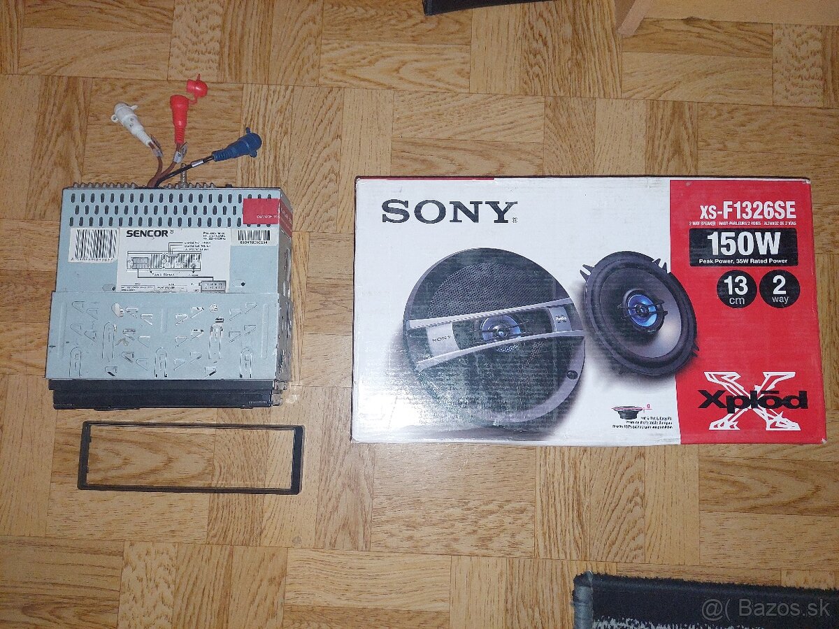 🔊🚗 Predám kvalitné auto reproduktory SONY XS-F1326SE - 2