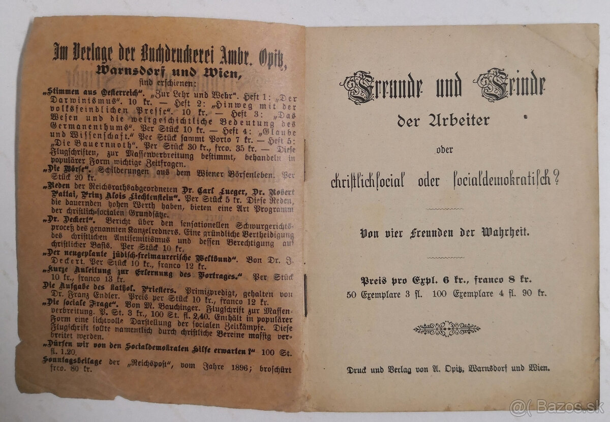 Srrunde und Srinde der Arbeiter oder chriftlich oder focial - 2