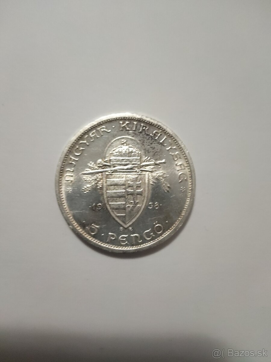 5 pengő 1938 - 2