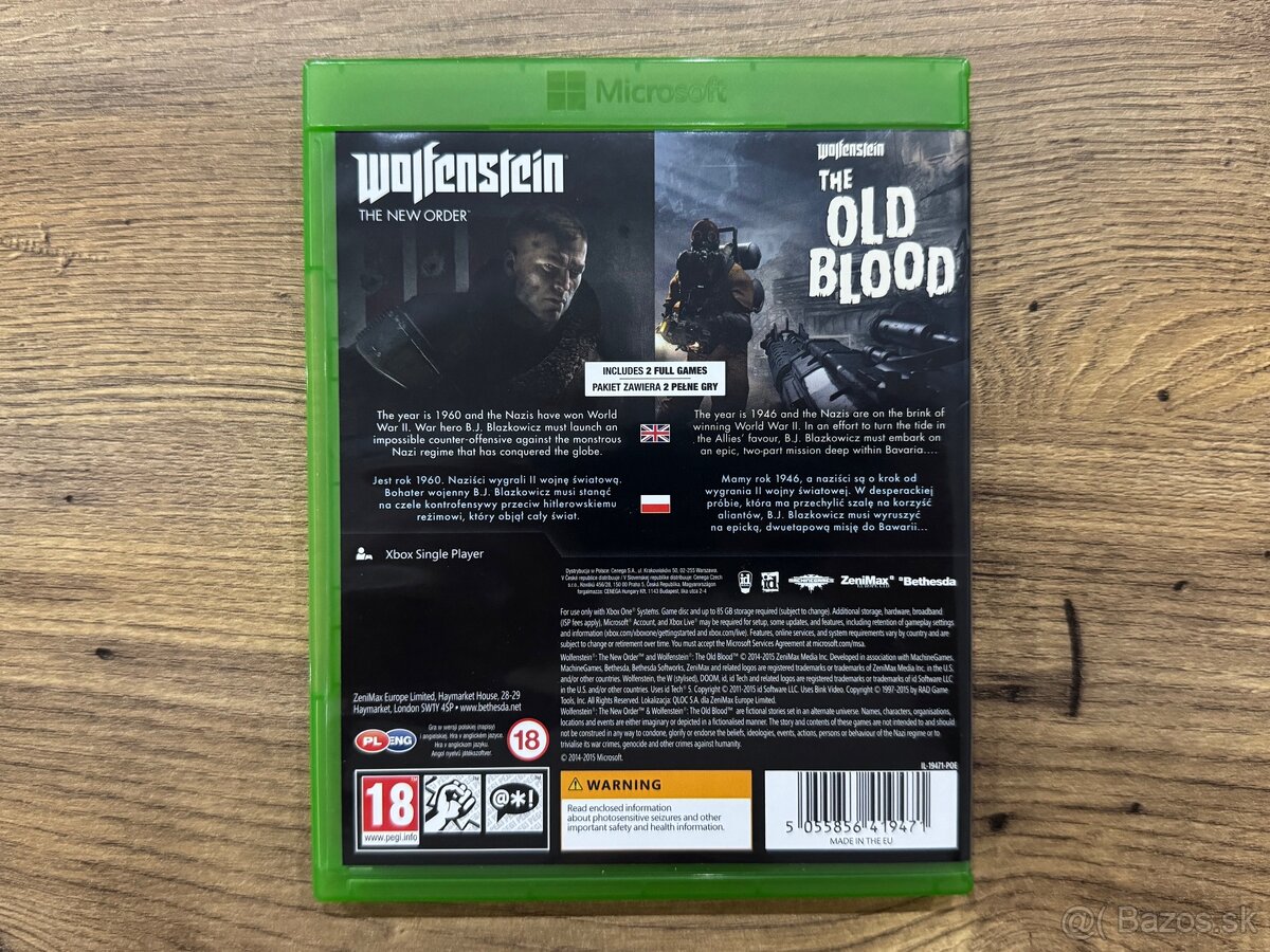 Hra Xbox One - Wolfenstein The New Order + The Old Blood - 2