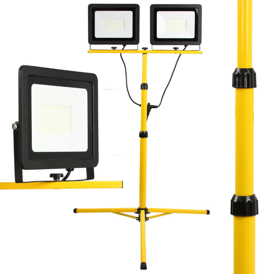 Led pracovný reflektor 2x100W teleskopický - 2