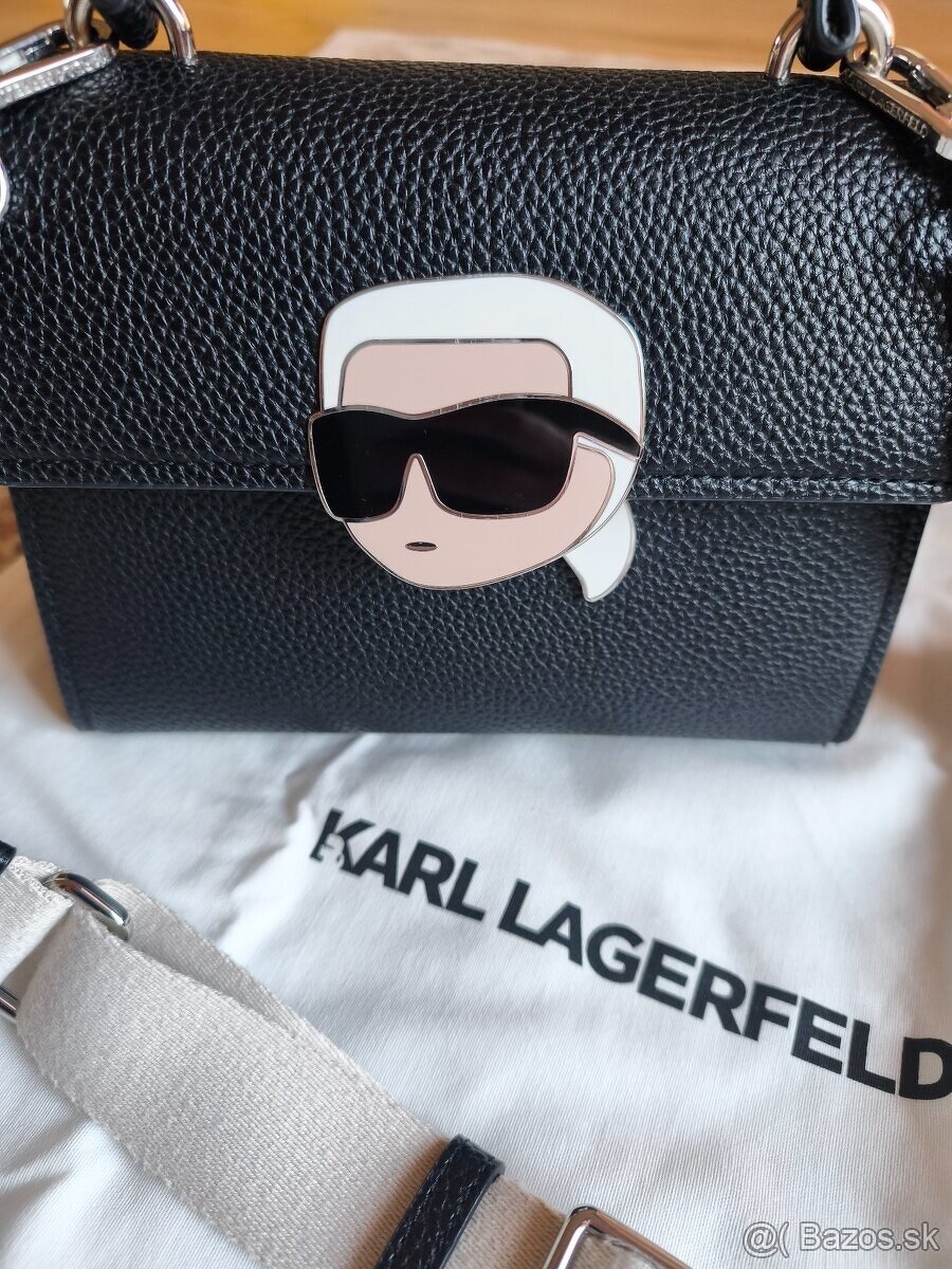 Karl Lagerfeld kabelka - cierna - 2
