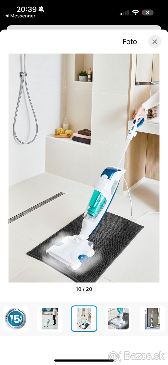 Rowenta Parný mop a vysávač v1 - 2