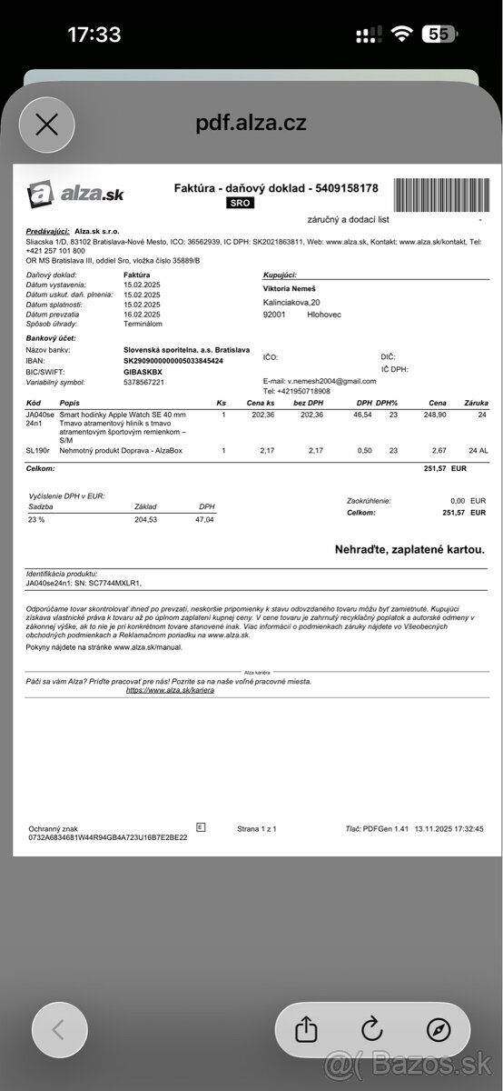 Predam Apple Watch SE 2024 - 2