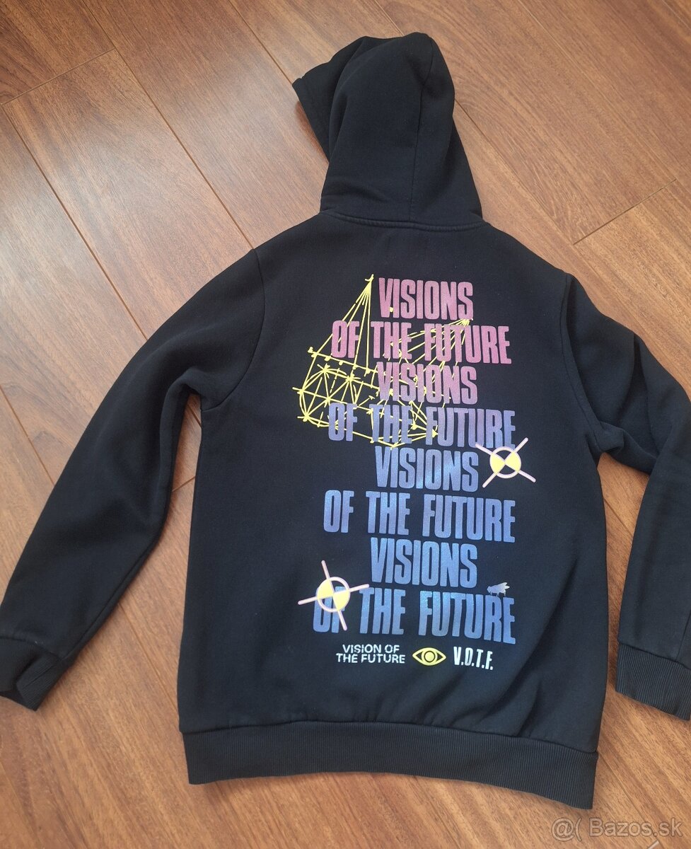 BERSHKA mikina vel.S cierna - 2