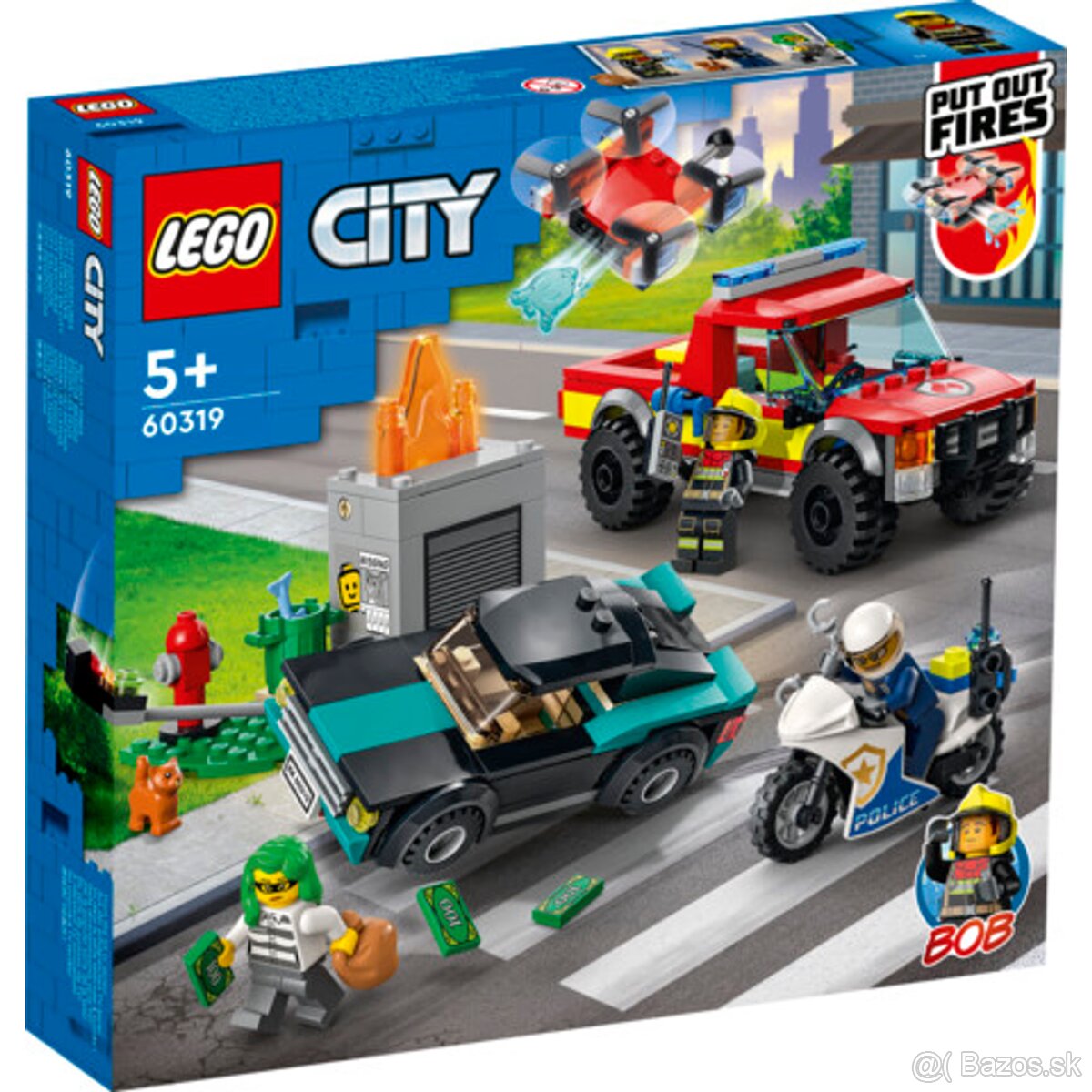 LEGO® City 60319 Hasiči a policajná naháňačka - 2