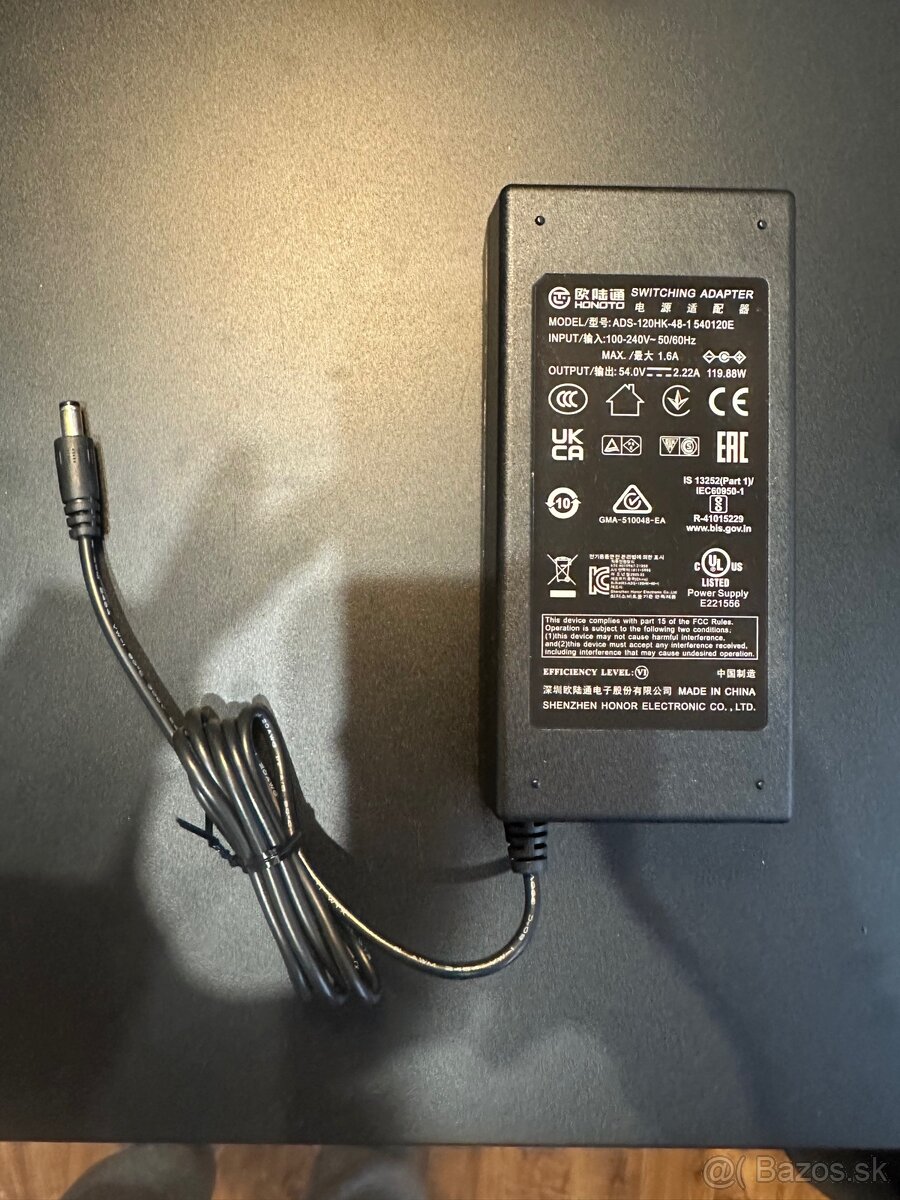 Napájací adaptér (54 V / 2,22 A / 120 W) - 2