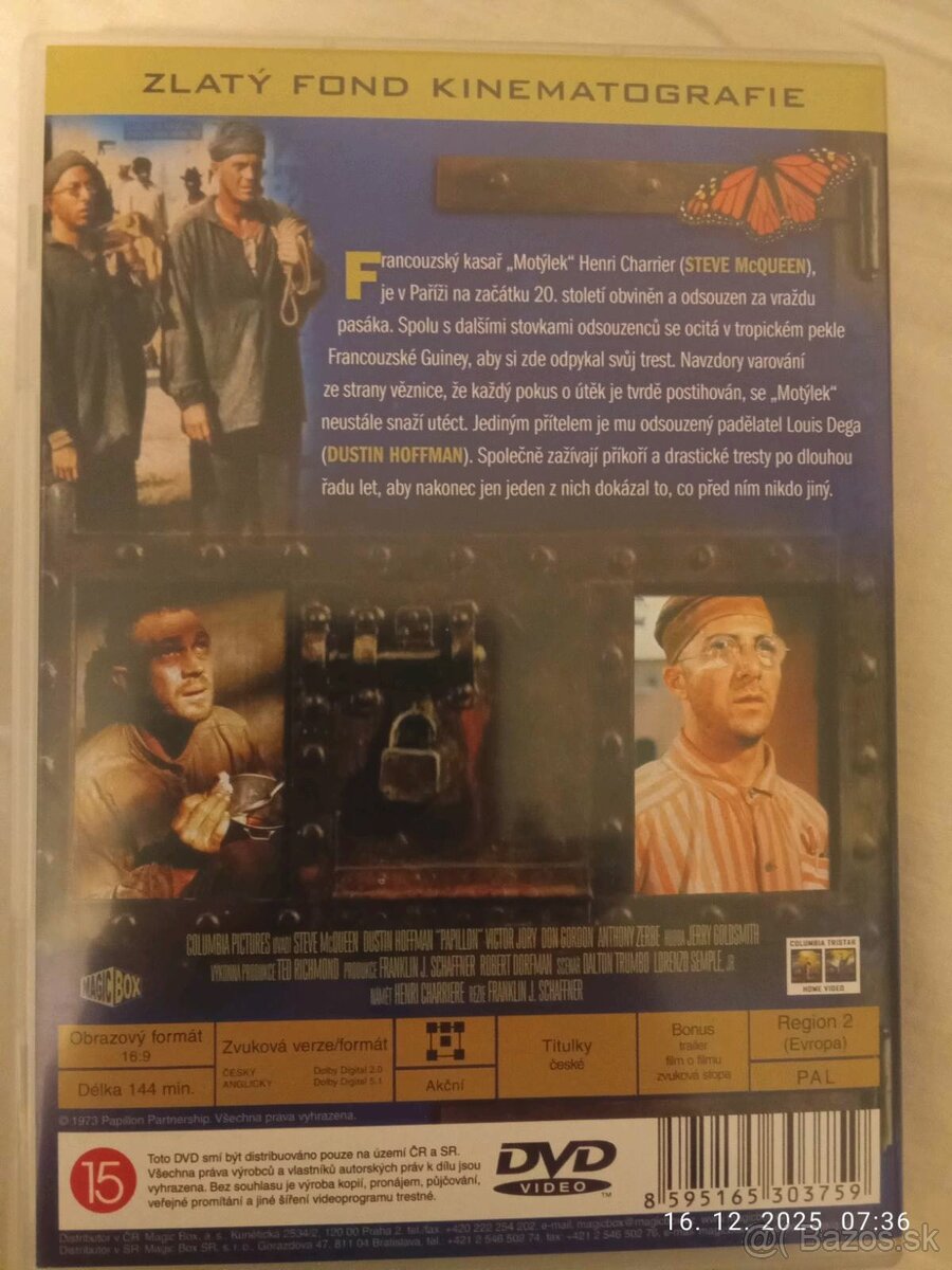 Predám - DVD - Motýlek (Motýľ) - 2