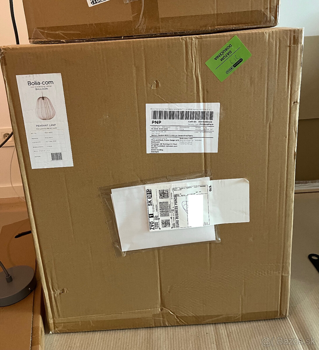 Zavesne svietidlo Bolia "hruska", siva - 2