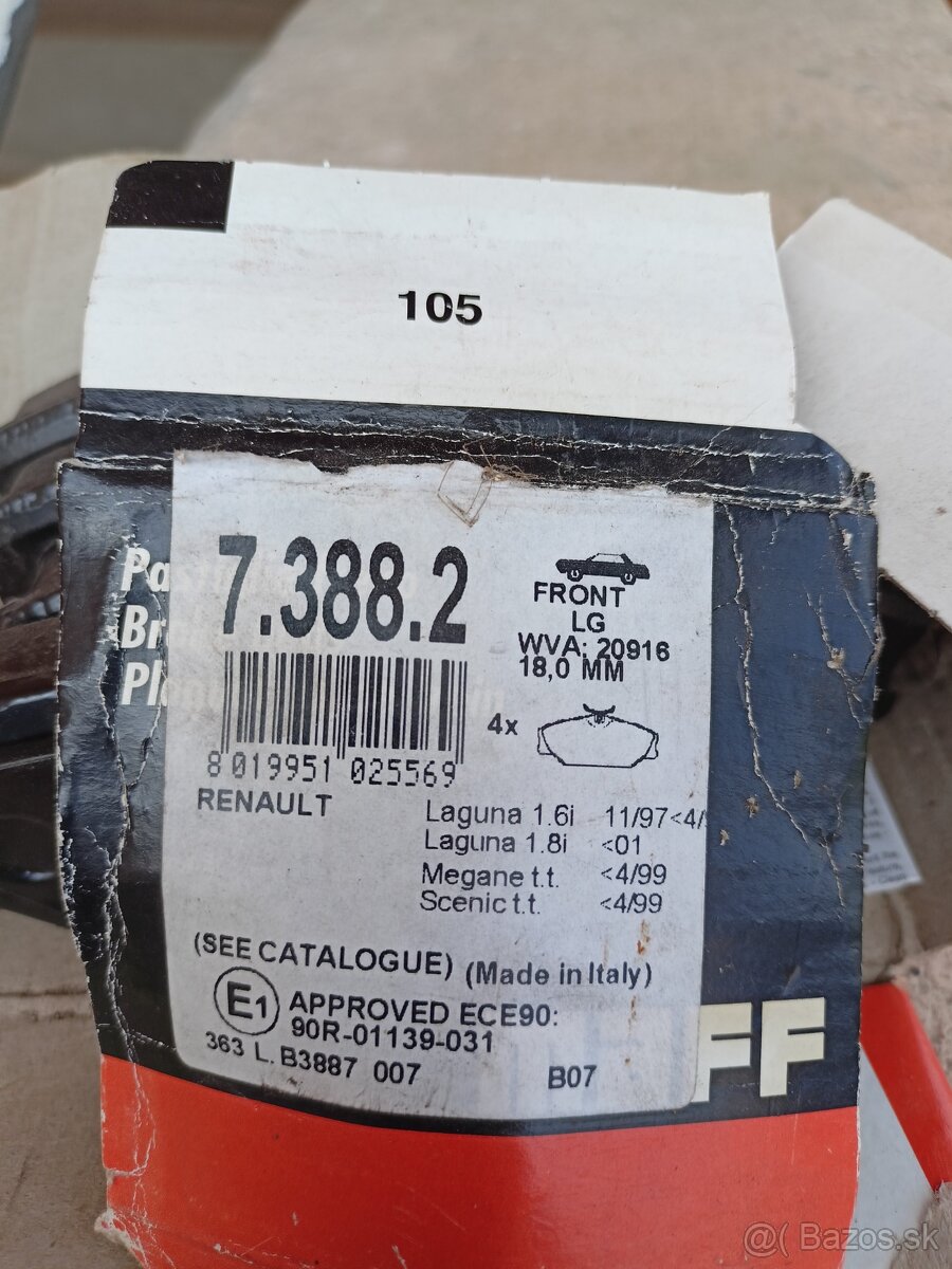 Brzdové doštičky Megan, Scénic, Laguna - 2