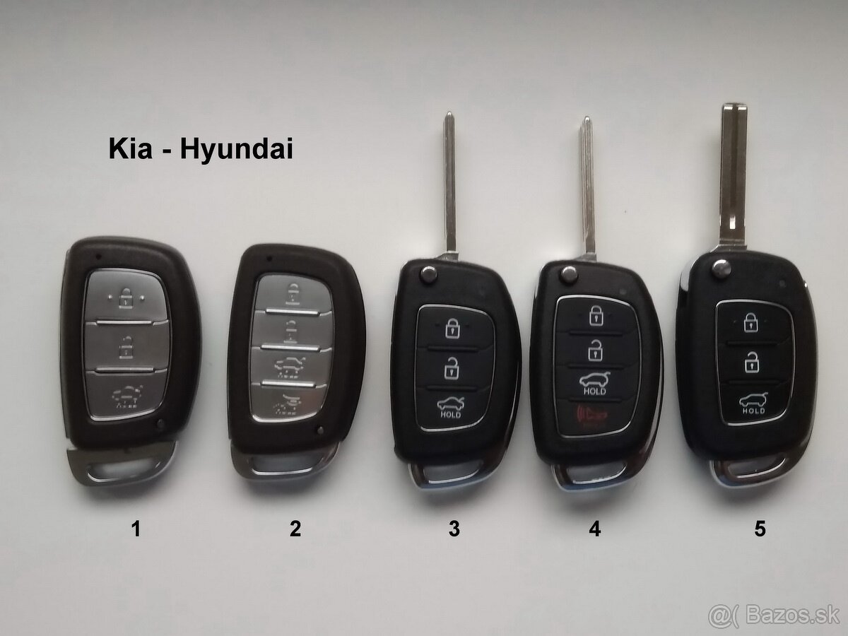 Hyundai autokluč obal kluča spínače - 2