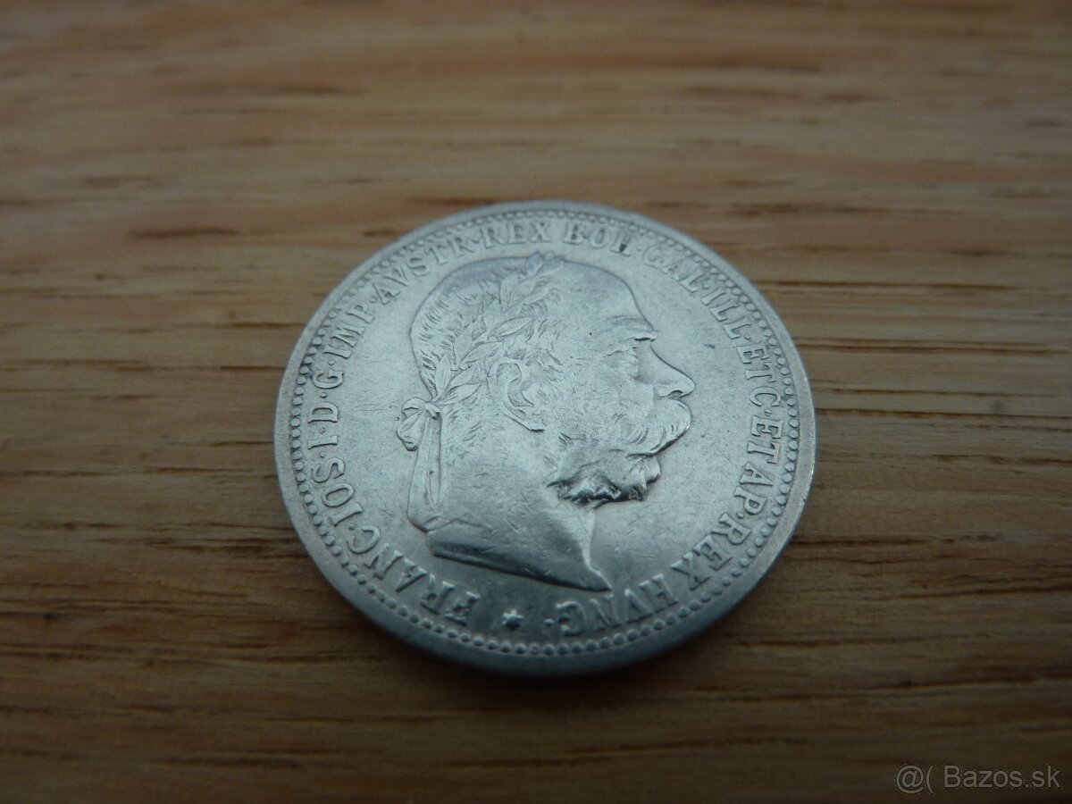 2 x vzácnejšie R-U 1 koruny 1898 bz a 1904 bz - 2