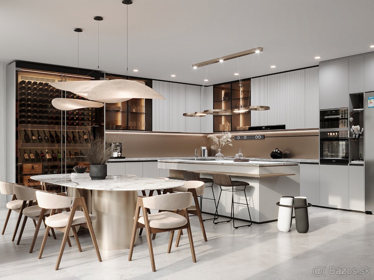 6 izb. skolaudovaný viladom (235 m²) bazén, vstupo do lesa - 2