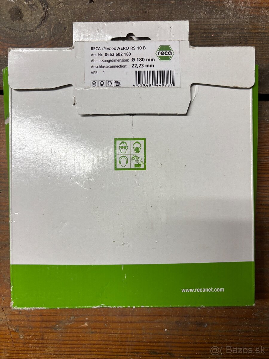 Brúsny kotúč na betón zn. RECA 180mm - 2