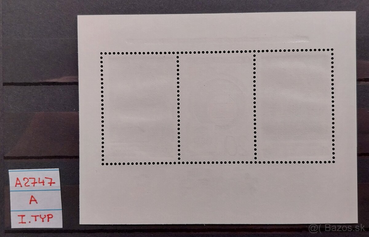 ČSR - aršík - pofis č. 2747A - I. typ - 2