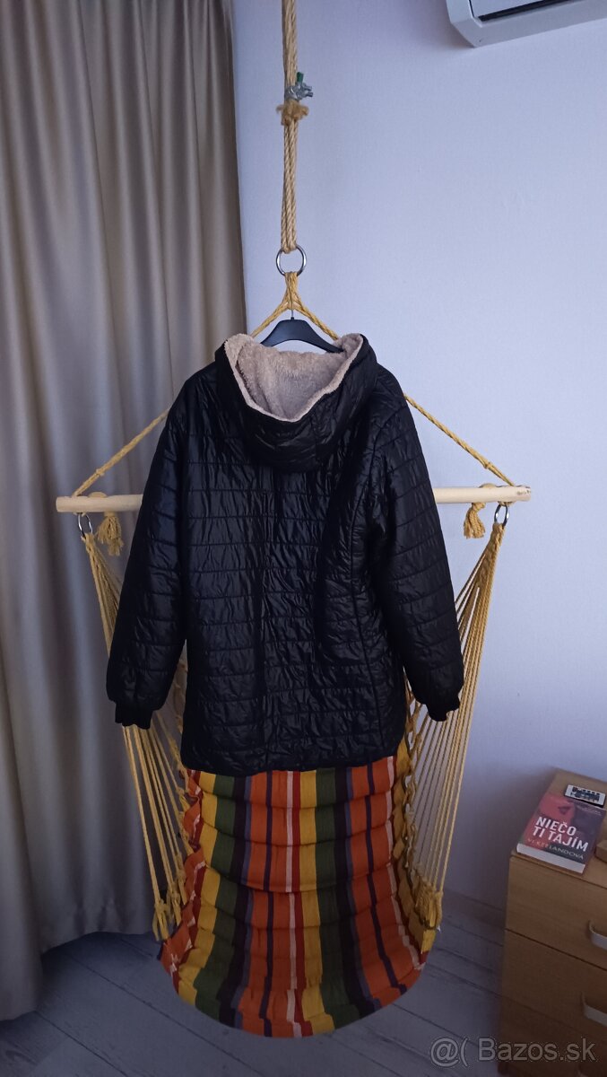 Dámska zimná bunda čierna XL - 2