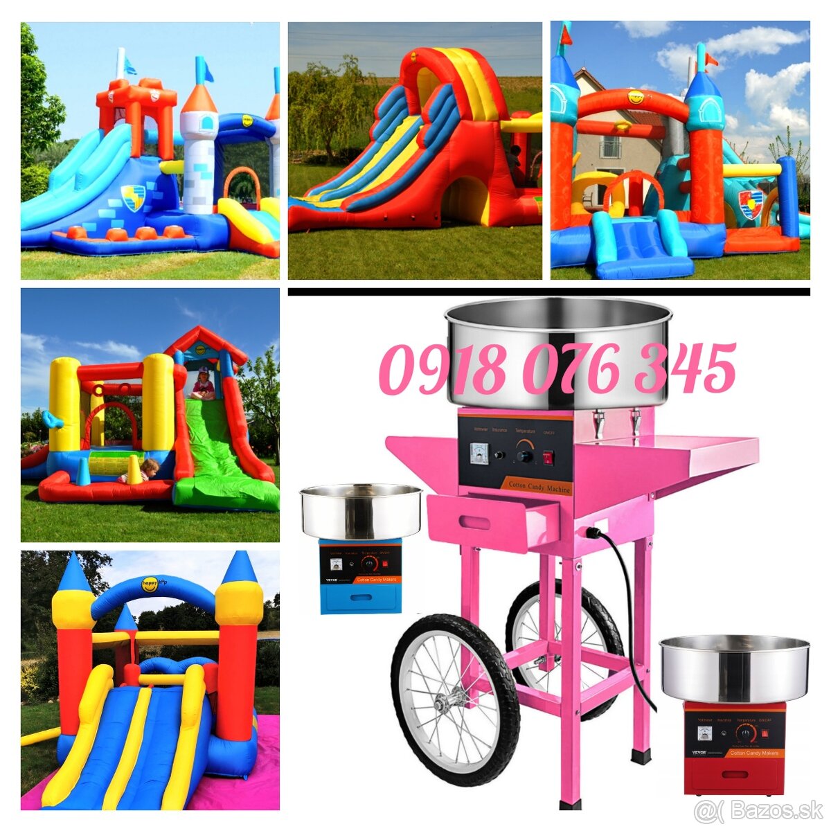 Skákací nafukovací hrad , bodyzorbing , cukrová vata - 2