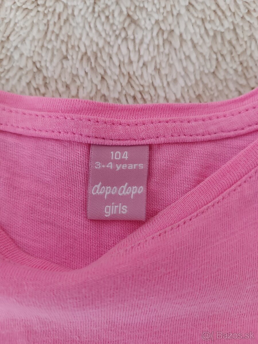 Tričko dievčenské 3-4r.,v.104 - 2