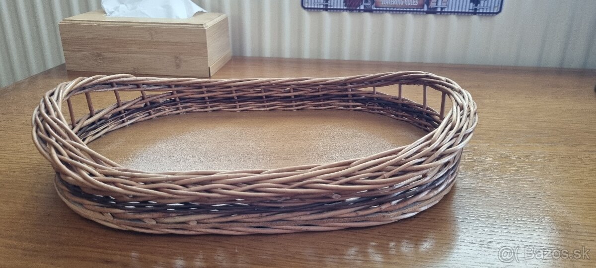 Prútený podnos oválny - 2