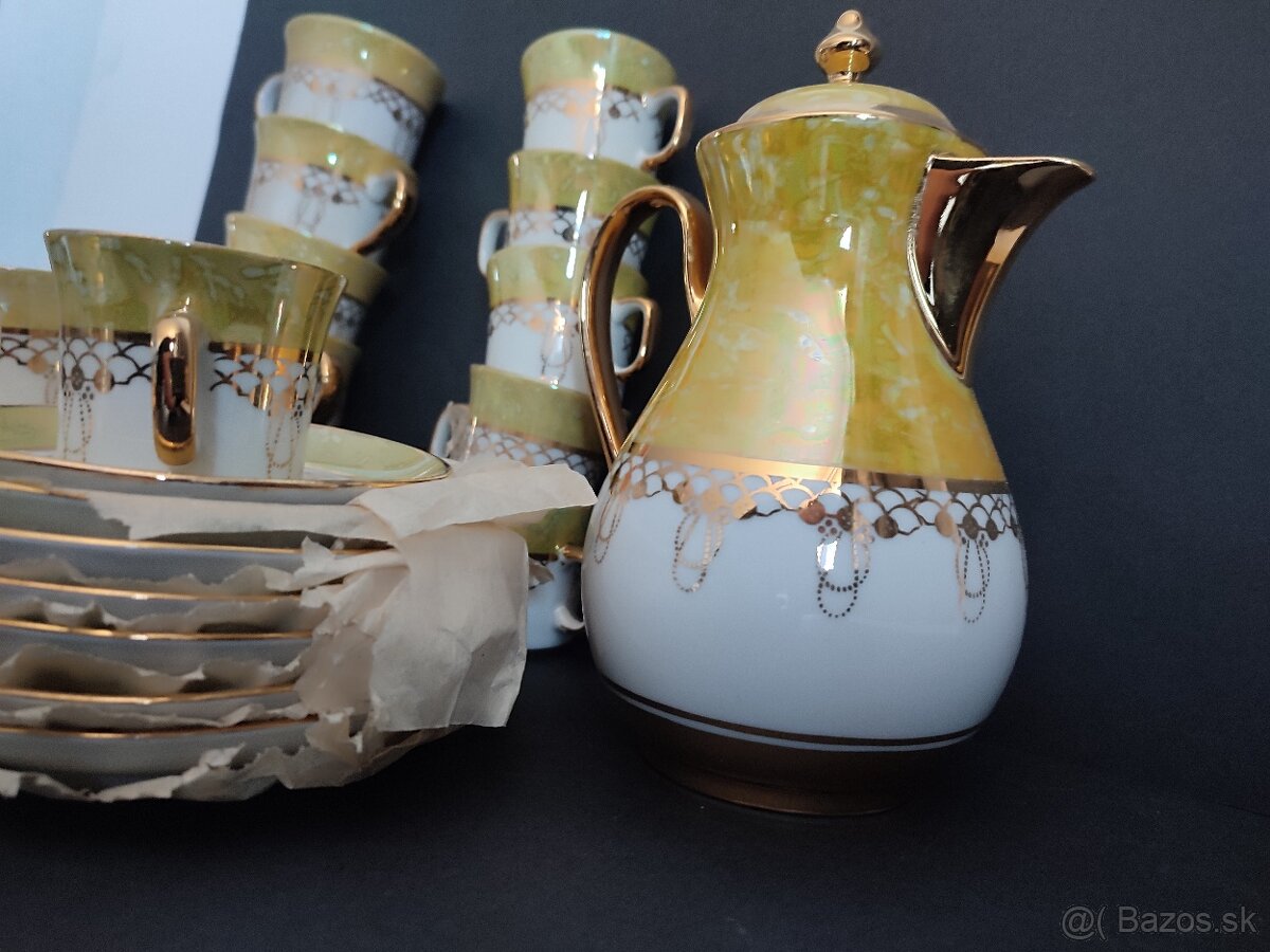Porcelánový set žltý. - 2