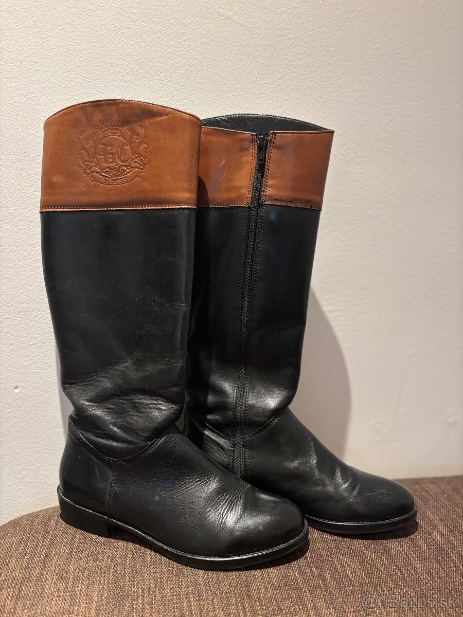 Kožené čižmy GUESS veľ 37 - 2