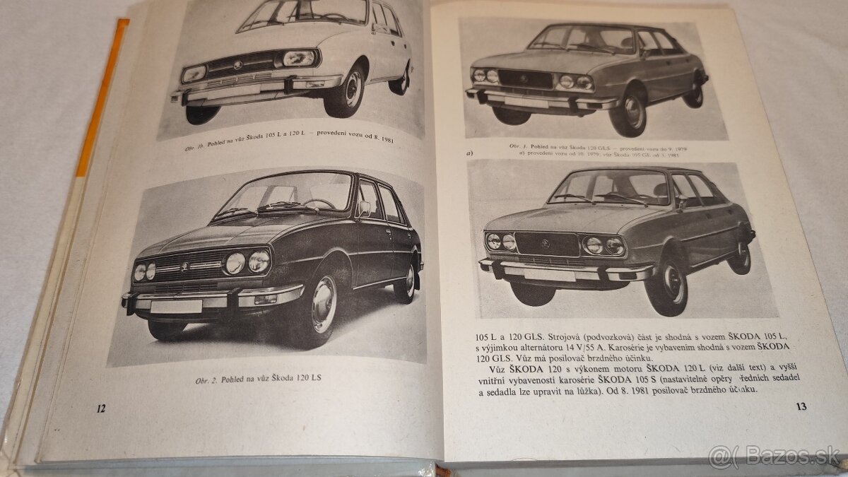 Škoda 105 / 120 užovka - opravy a údržbu manuál veterán Š120 - 2
