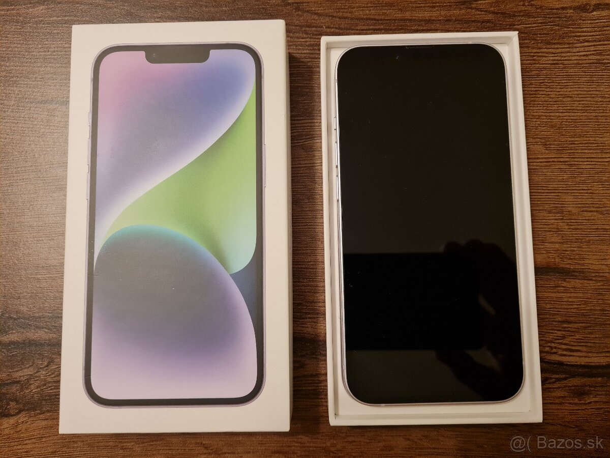 Predám iPhone 14 128GB Purple - 2