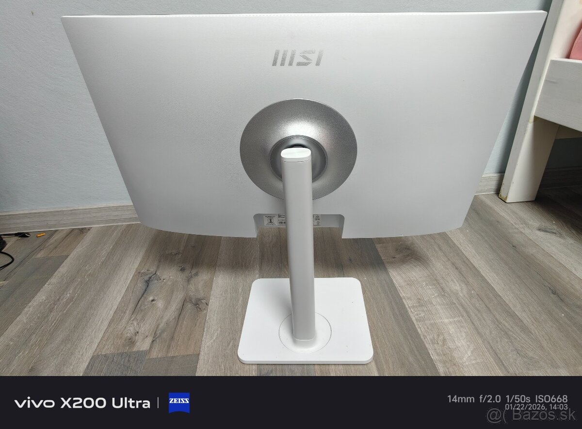 MSI 27 Full HD 1920 x 1080 IPS Panel, 75Hz Biely - 2