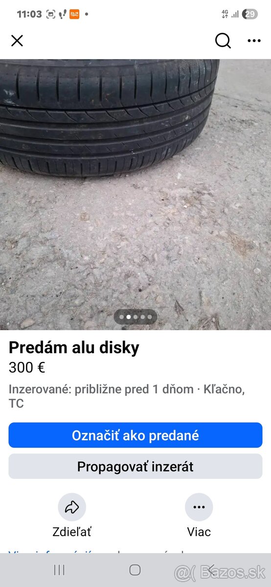 Predam alu disky - 2