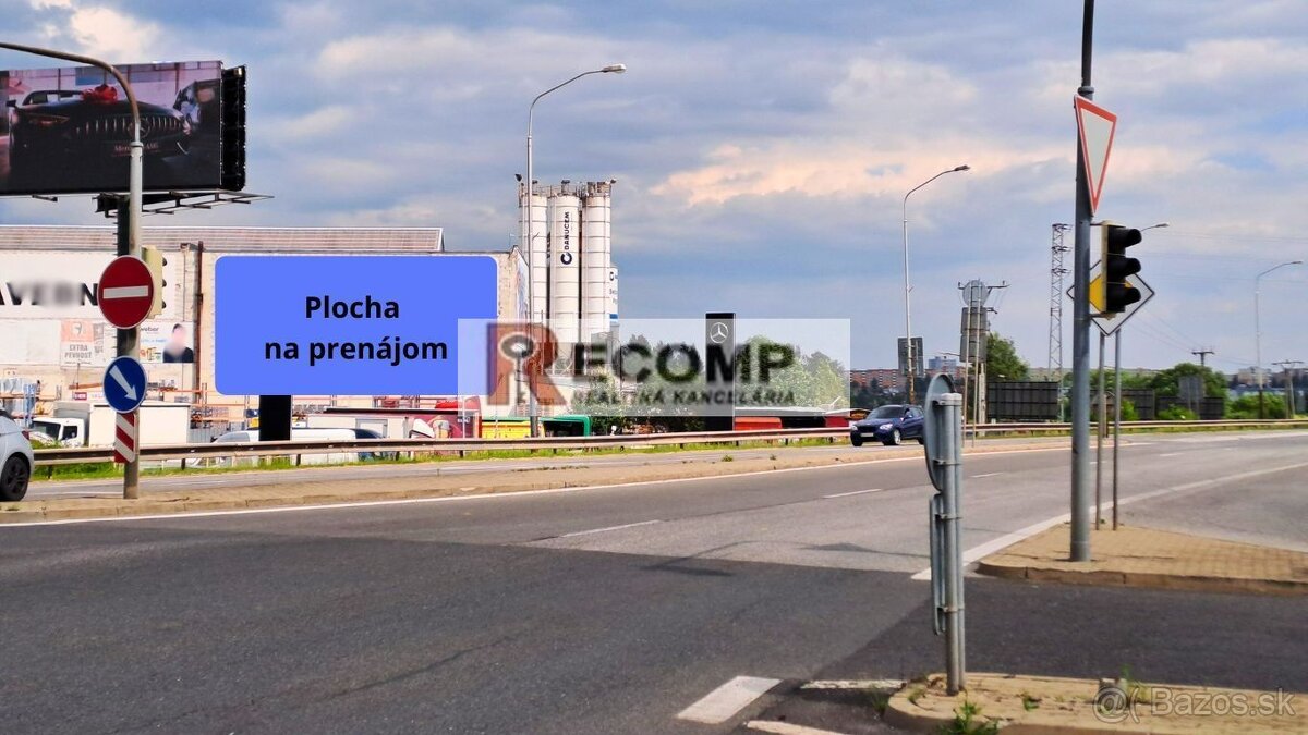 Prenájom reklamnej plochy na budove – Poprad, hlavný ťah I/1 - 2