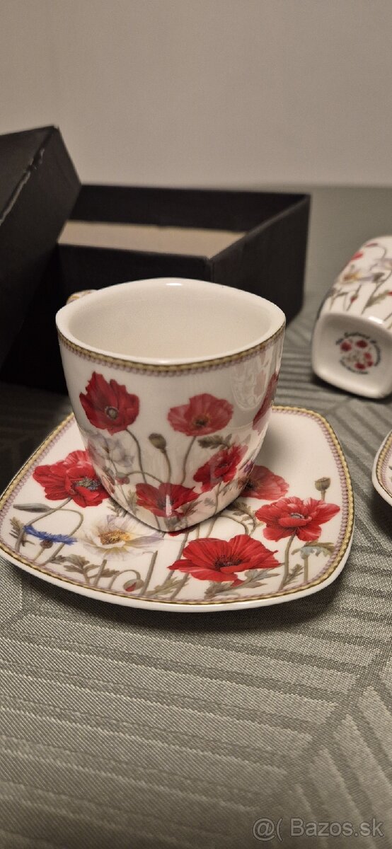 Sada šálok 2+2 Mak biely - 2