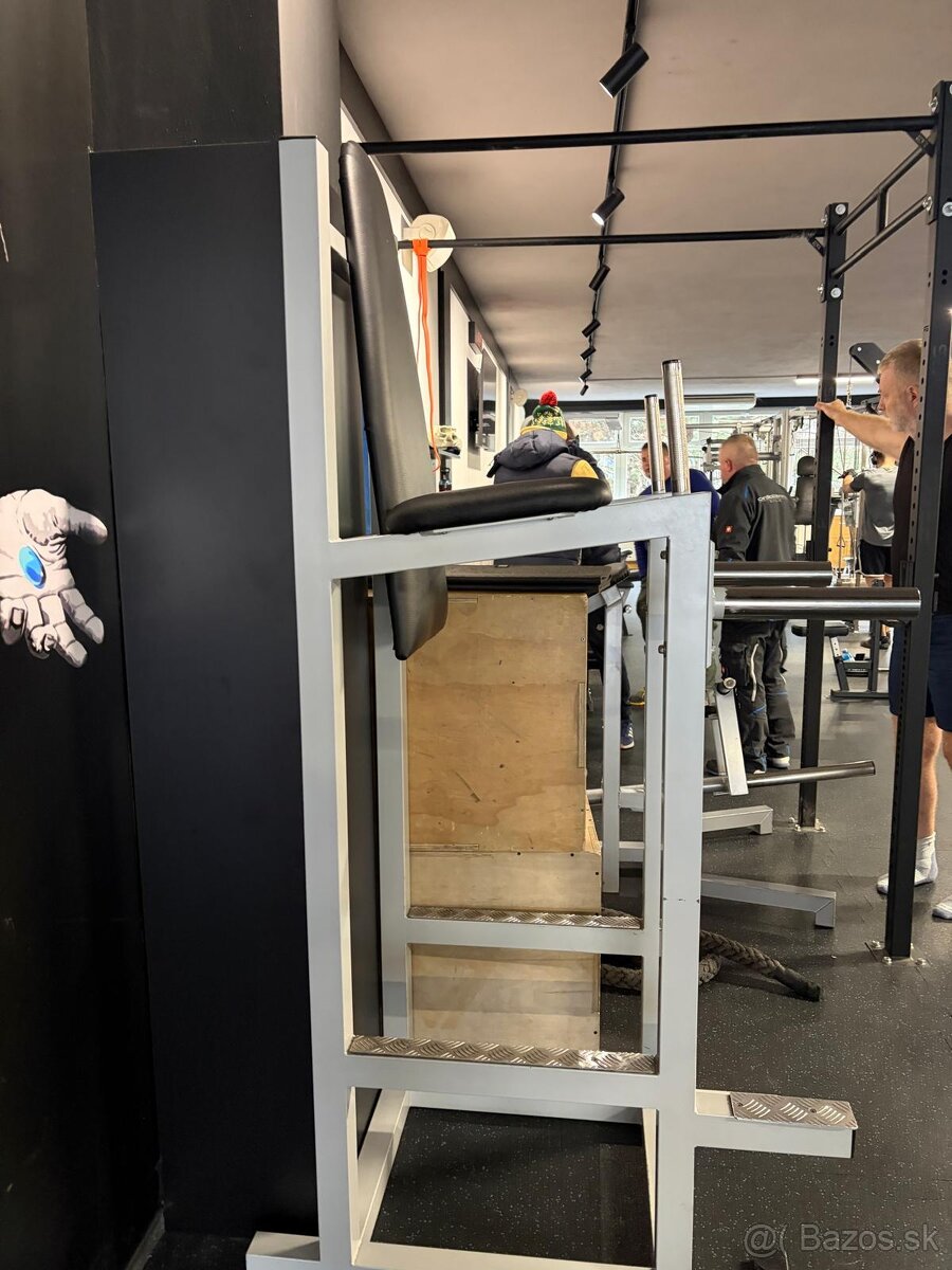 T bar row a stojan na bradlá - 2