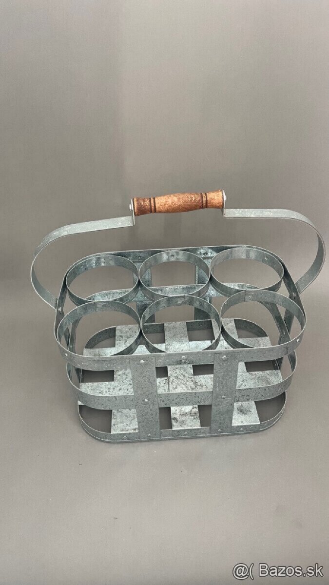 Starý košík na mliekové fľaše - 2