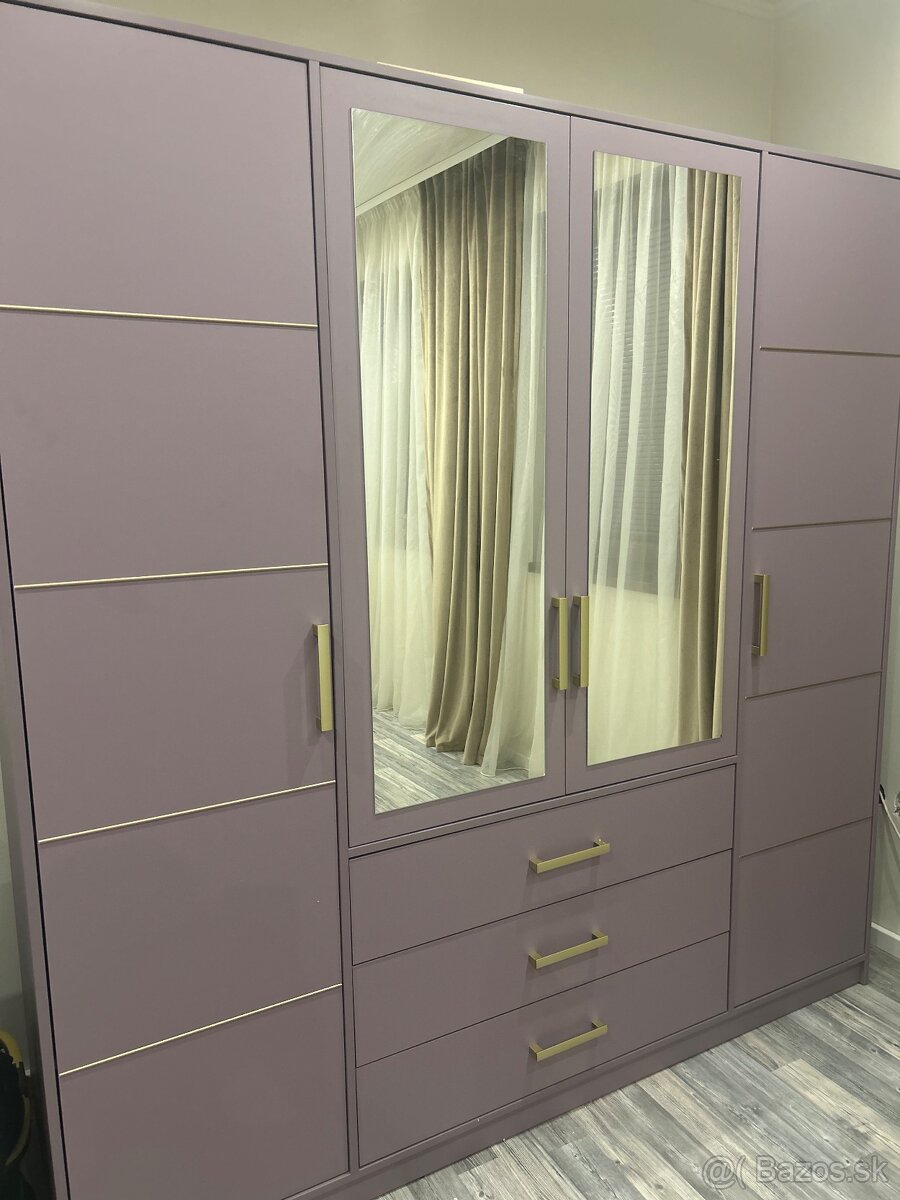 Šatníková skrina+komoda+nočný stolík - 2
