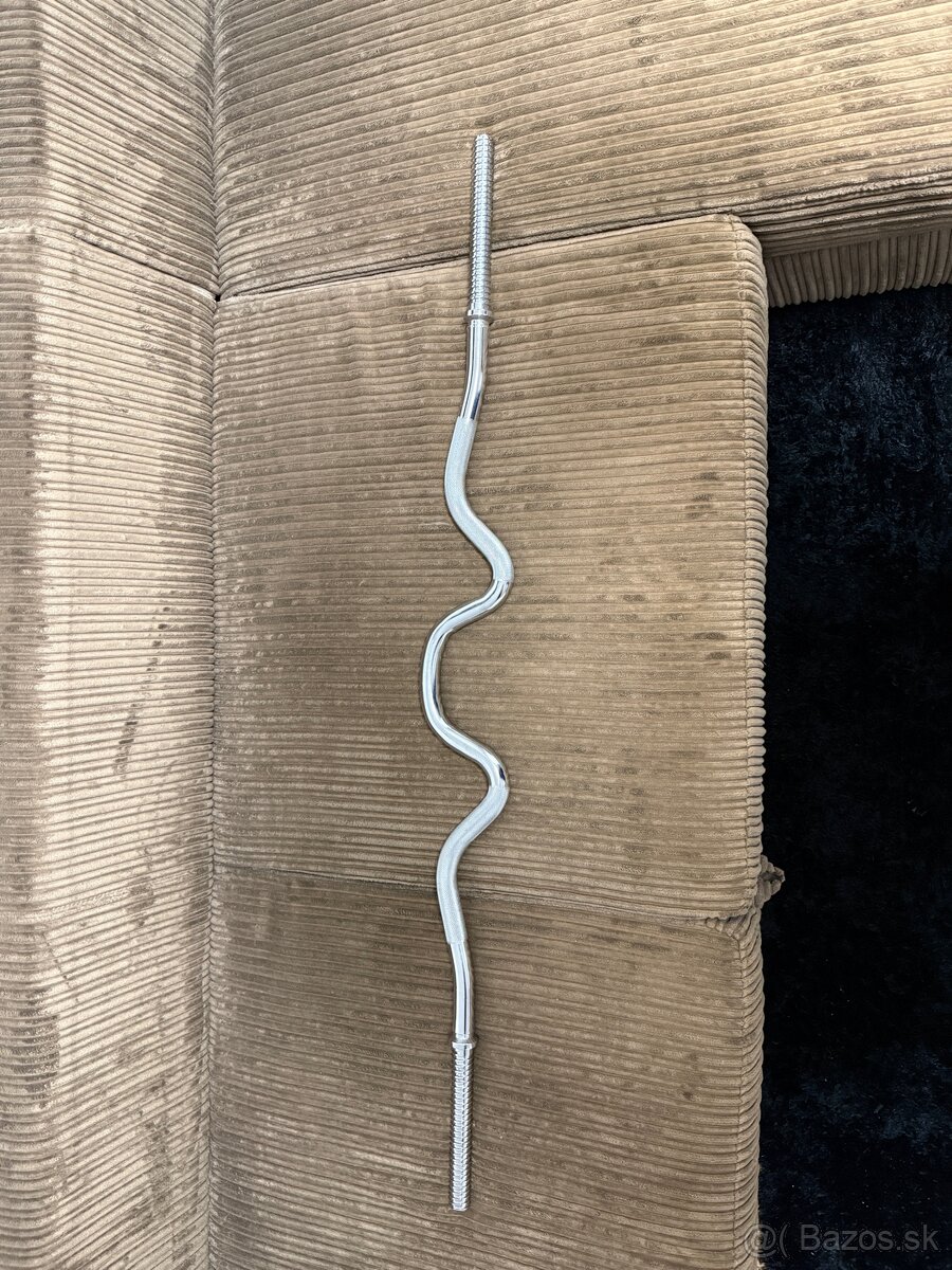 Ez tyč a olympijska tyč + Kotúče 10kg 5kg a 1,25kg - 2