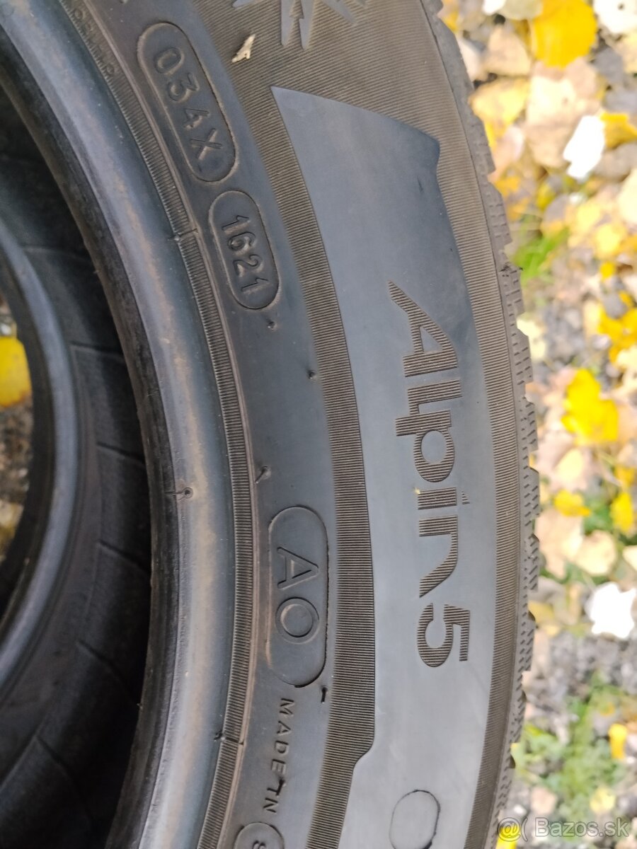 Zimne 225/55 r17, 97H Michelin Alpine5, 2ks - 2
