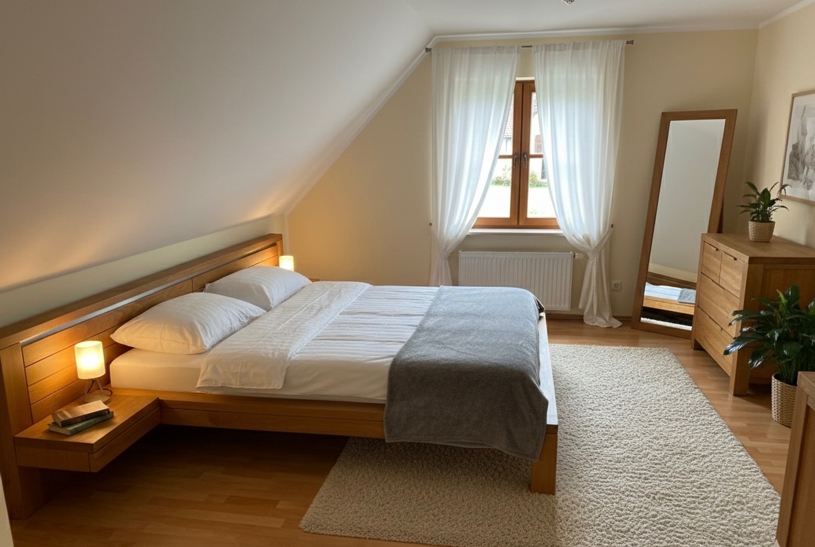 Masívna Dubová posteľ - 2