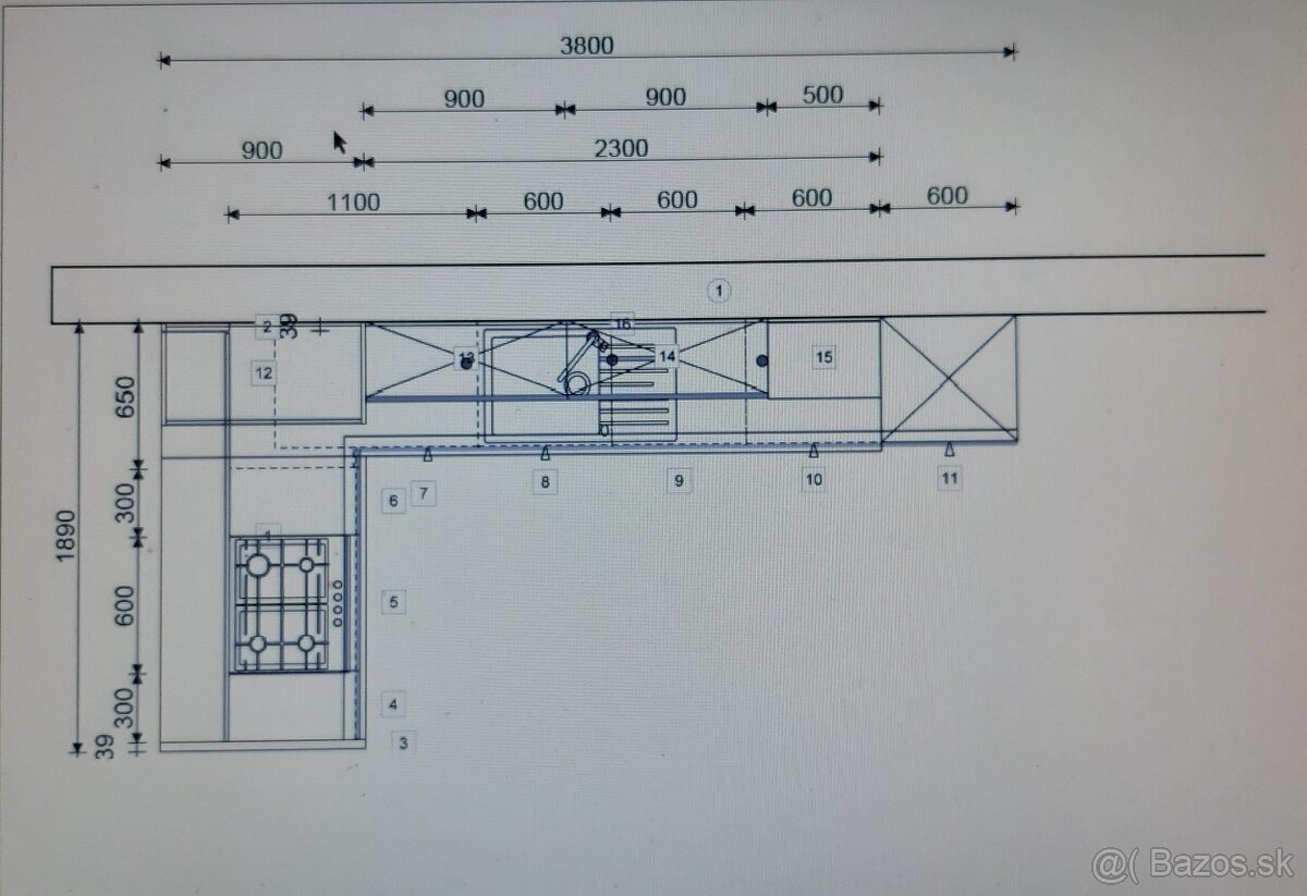 predám kuchynskú linku - 2
