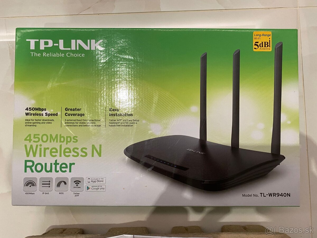 TP-LINK TL-WR940N Wi-Fi router 2.4 GHz, 450 MBit/s - 2