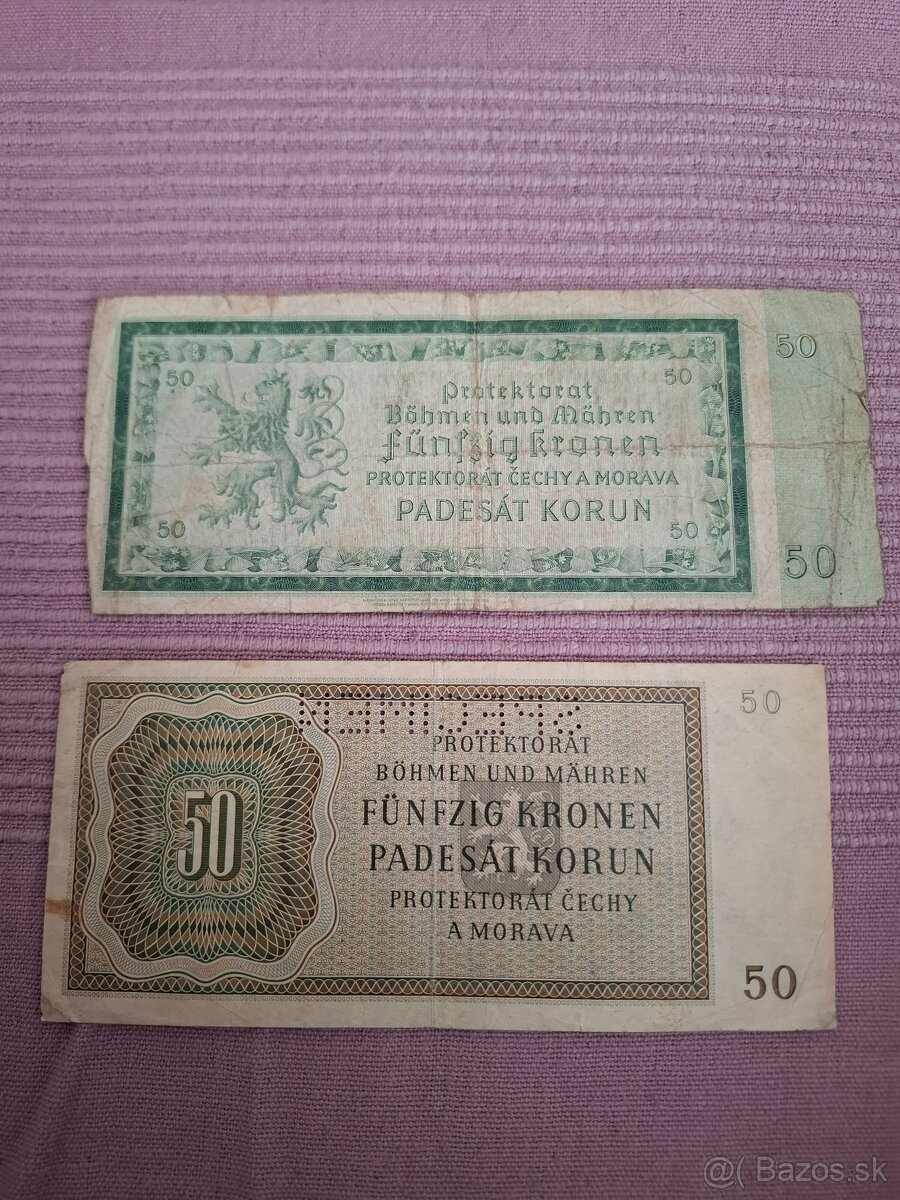 Staré bankovky 1 - 2