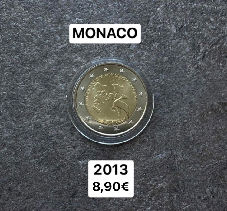 2 eurové mince MONAKO - 2