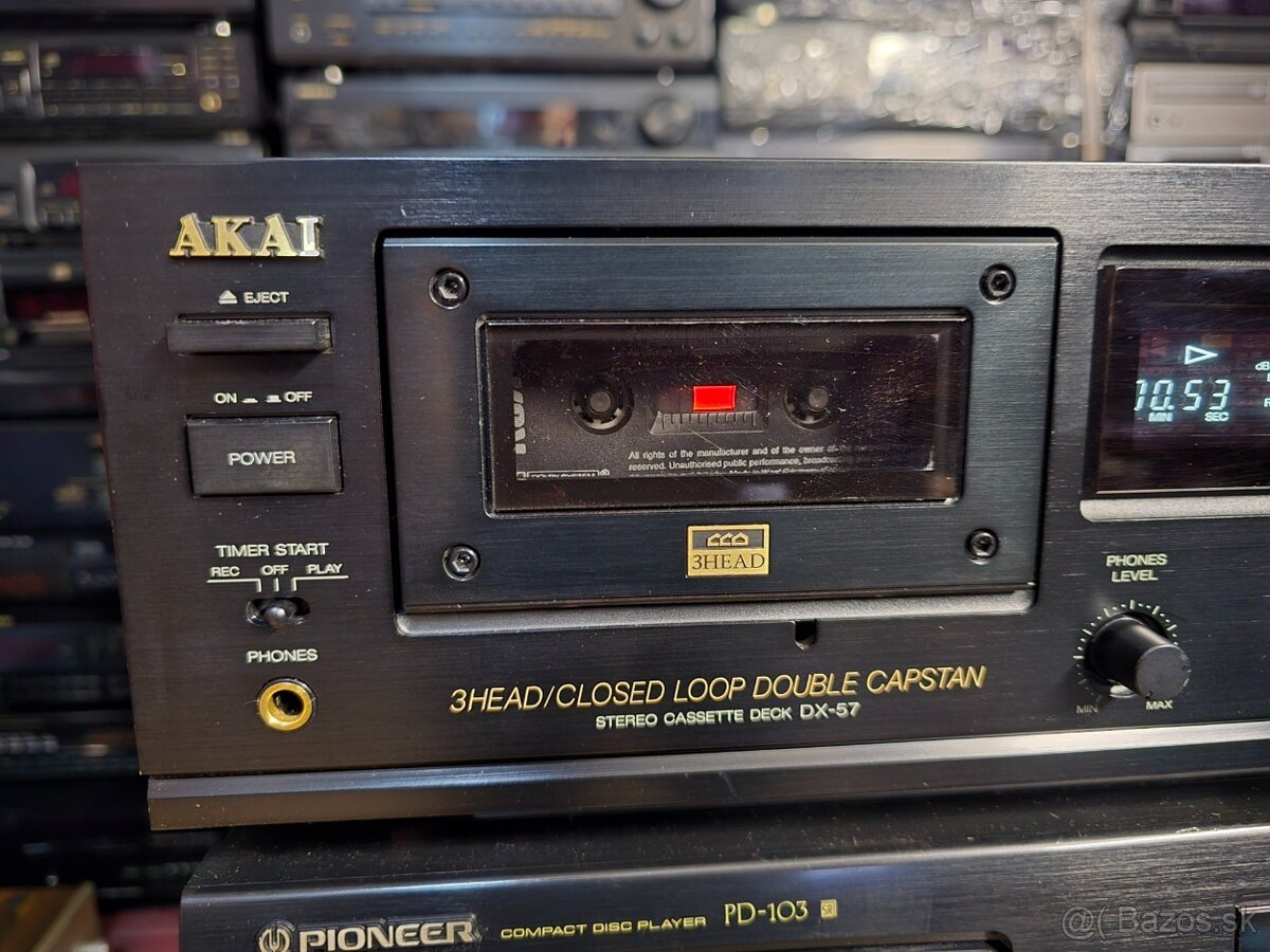 AKAI DX-57 kvalitný 3-hlavový deck - 2