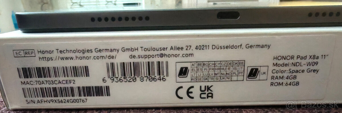 predám Honor Pad X8a 11" - 2