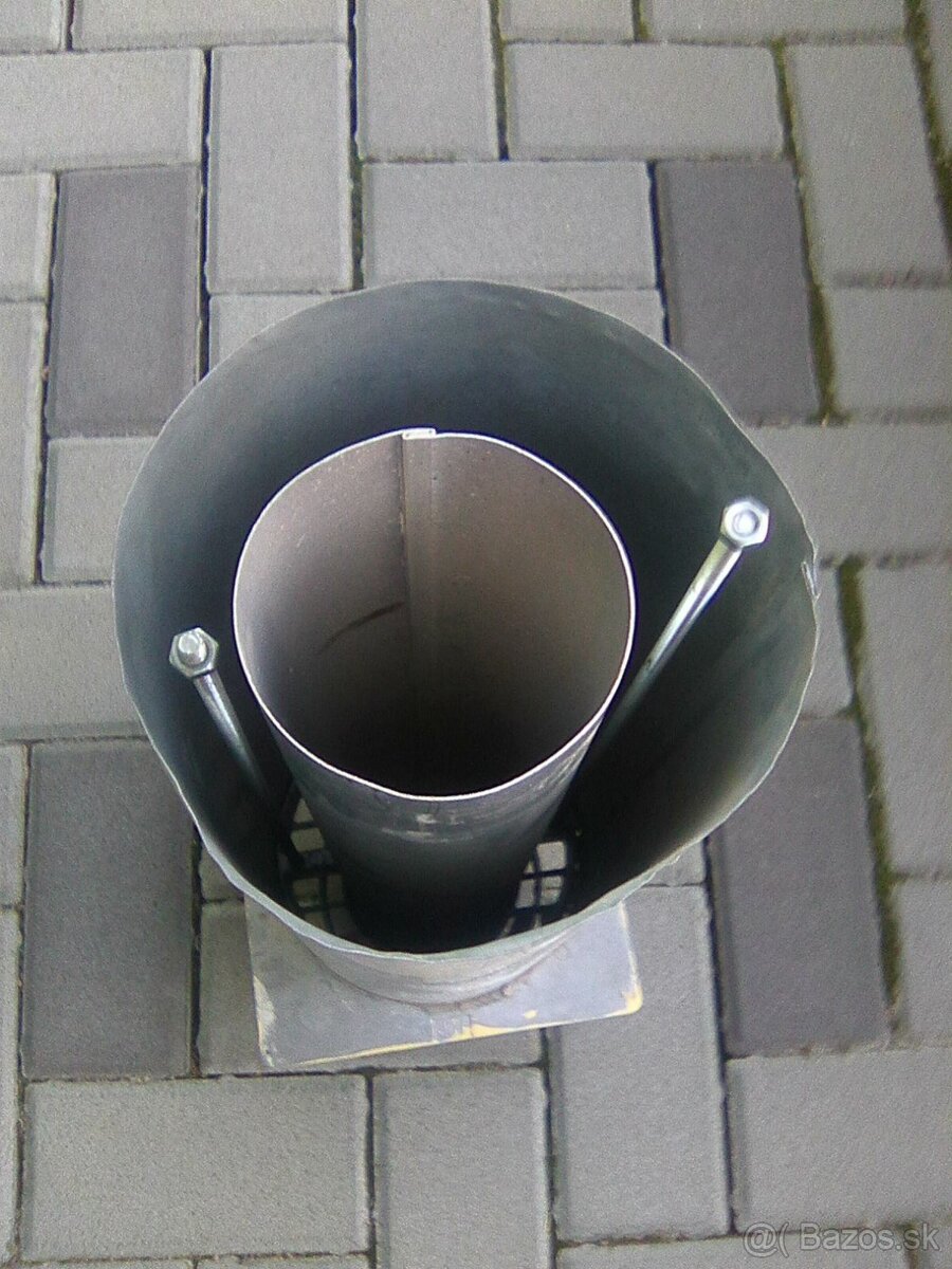 vyduch, komin cez stenu na gamatky MORA - 2