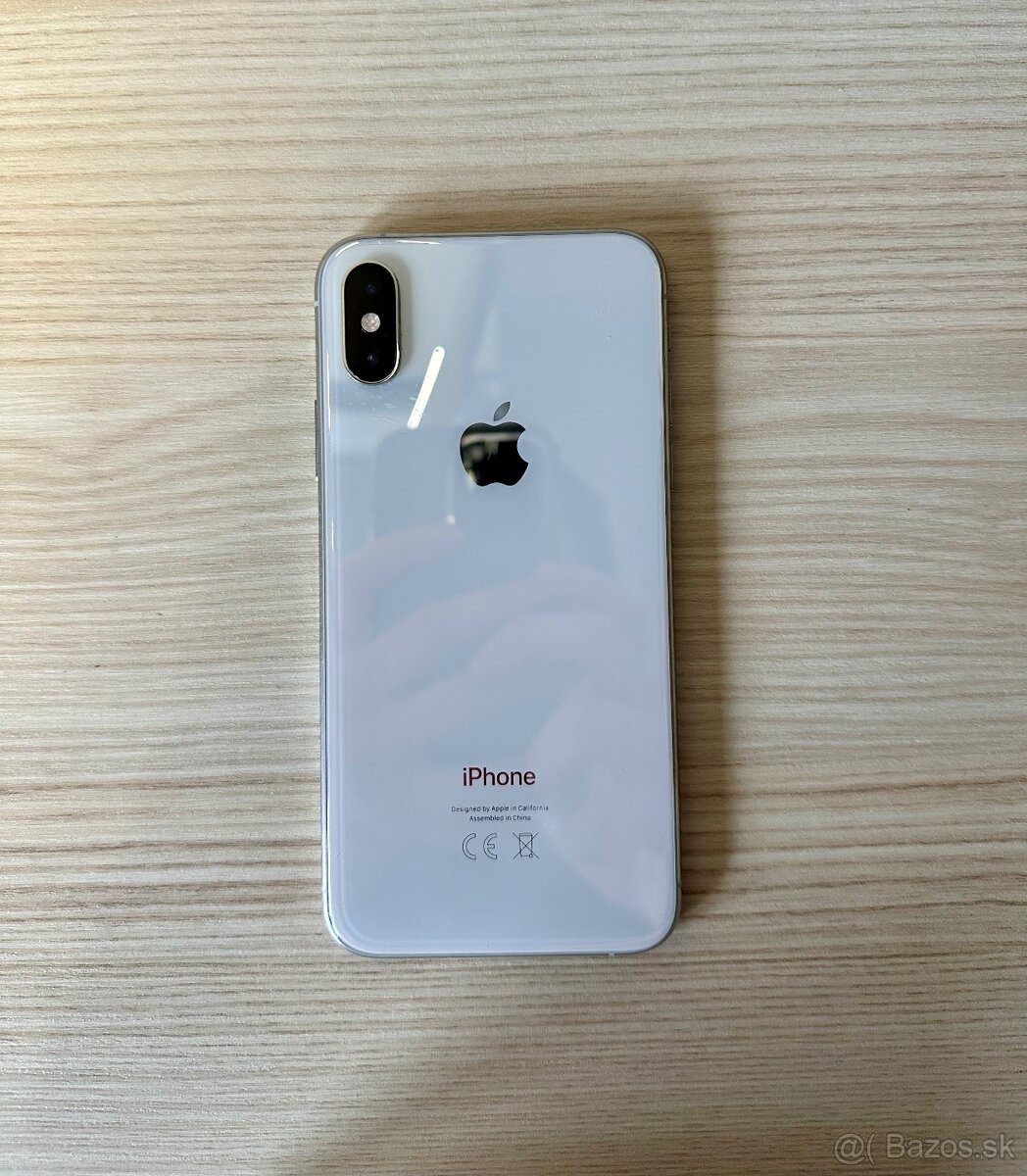 Predám zachovalý iPhone XS Silver 64GB - 2