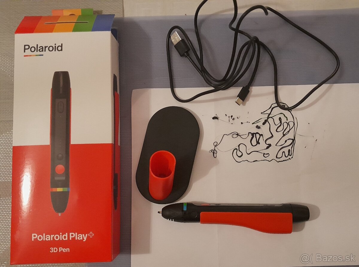 3D pero polaroid play + 22 filamentov - 2