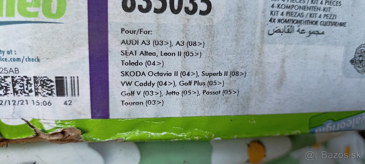 Jednohmota spojka VALEO - 2